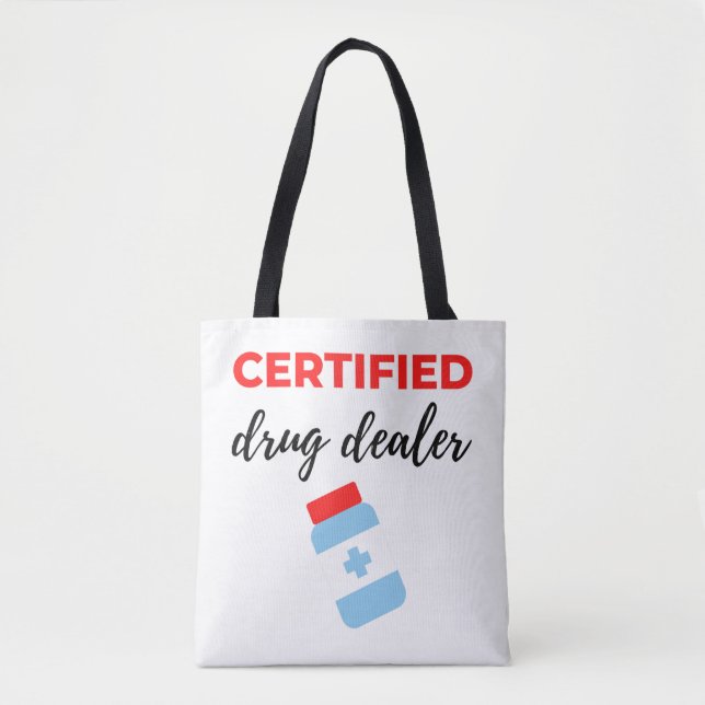 Bolsa Tote Revendedor de Drogas Certificado 2 (Frente)