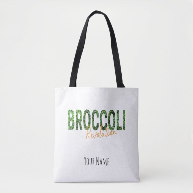 Bolsa Tote Revolução do brócolis Vegias e Vegetais (Frente)