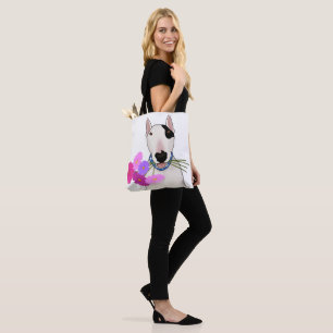 Bolsa Tote Rex, a TV Terrier com flores