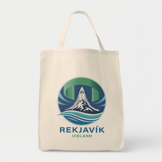 Bolsa Tote Reykjavik Iceland Europe (Frente)