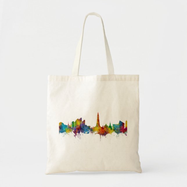 Bolsa Tote Reykjavík Islândia Skyline (Frente)