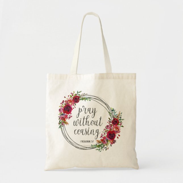Bolsa Tote Rezar Sem Cessar (Frente)