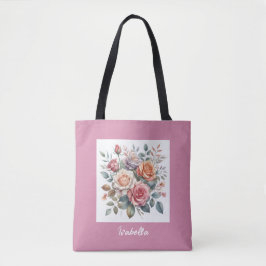 Bolsa Tote Rhapsodia Rosa Blush: barra de ferramentas de aqua