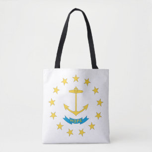 Bolsa Tote RHODE ISLAND Flag Design -