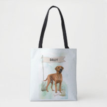 Rhodesian Ridgeback Aquarela Cachorro Personalizad