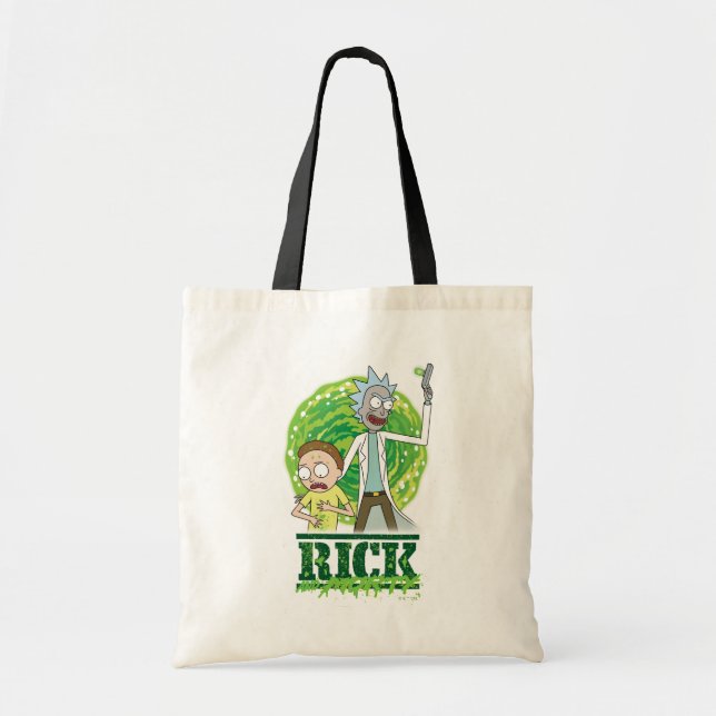 Bolsa Tote RICK E MORTY™ | Abertura Verde (Frente)