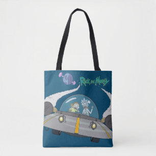 Bolsa Tote RICK E MORTY™ Desembarque Em Navio Espacial