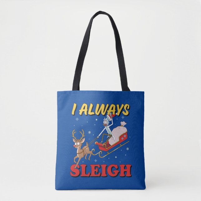 Bolsa Tote Rick e Morty | I Sleigh Sempre (Frente)