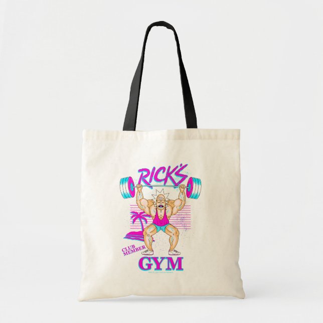 Bolsa Tote RICK E MORTY™ | Membro do Clube de Gym Rick (Frente)