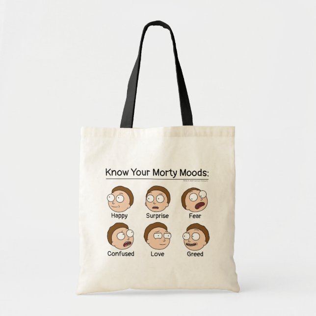 Bolsa Tote RICK E MORTY™| Moods de Morty (Frente)
