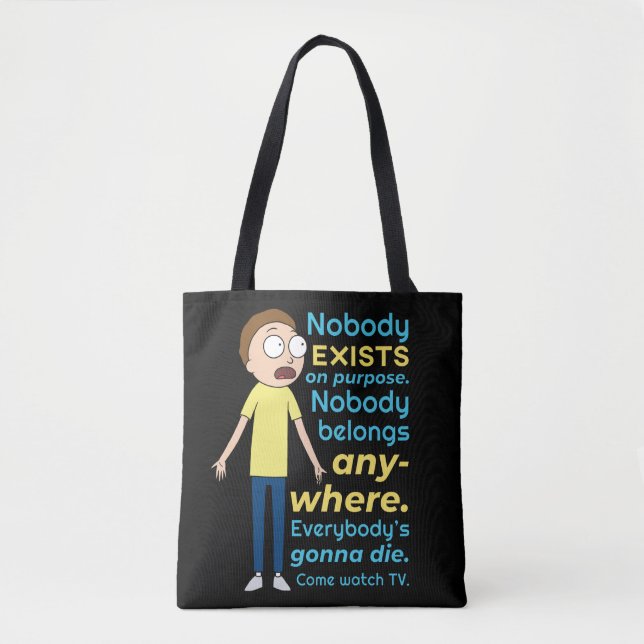 Bolsa Tote RICK E MORTY™ | Não Existe Ninguém Para Fins (Frente)