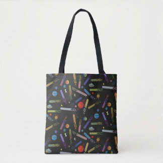 Bolsa Tote RICK E MORTY™| Padrão de Cometa Espacial Externo