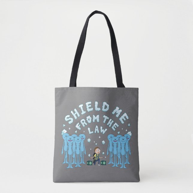 Bolsa Tote RICK E MORTY™ | Proteja-Me Da Lei (Frente)
