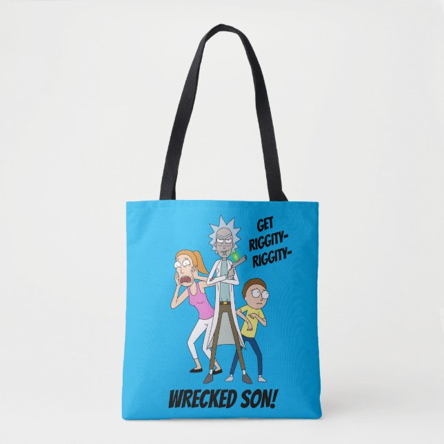 Bolsa Tote RICK E MORTY™ | Rick, Morty e Verão (Frente)