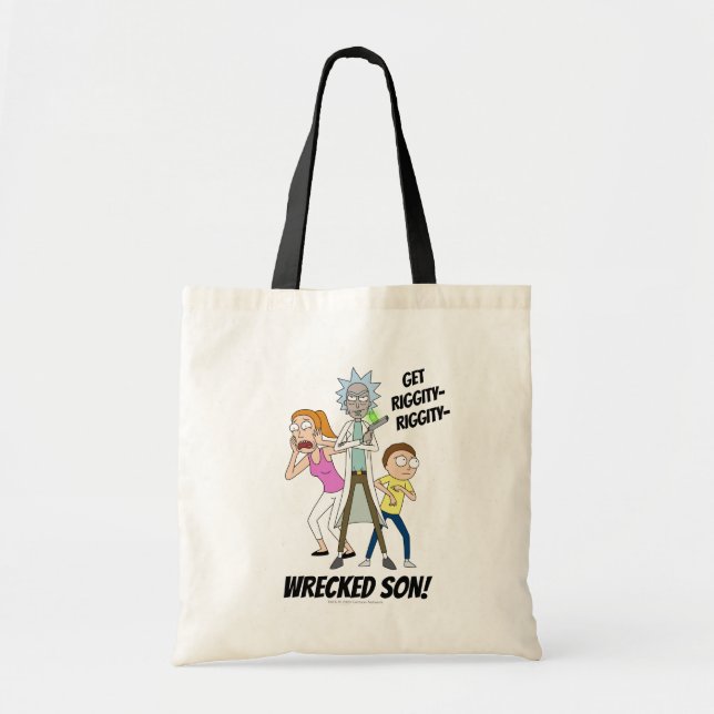 Bolsa Tote RICK E MORTY™ | Rick, Morty e Verão (Frente)