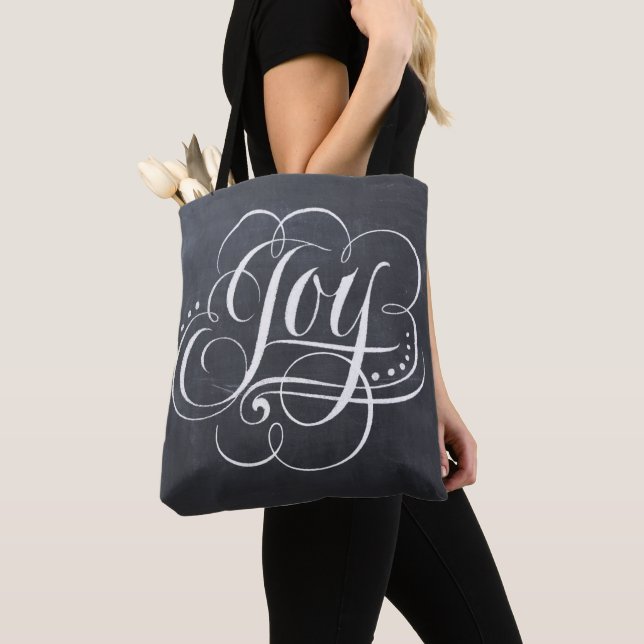 Bolsa Tote Rico Chalkboad Chalk de Natal (Close Up)