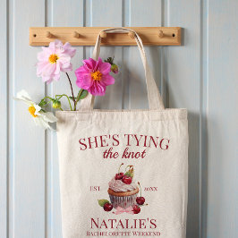 Bolsa Tote Rico de Bolo de Cereja, Arco Rosa, Coquetética