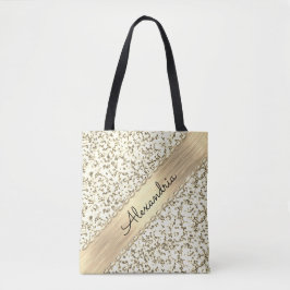 Bolsa Tote Rico Dourado Shimmery Marble