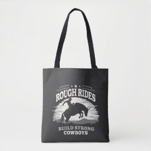 Bolsa Tote Rides Rough Construem Vaqueiros Fortes Oeste