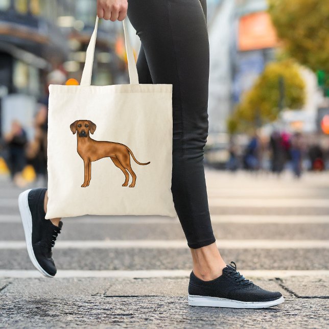 Bolsa Tote Ridgeback Cão-Leão-Africano-Marrom-Curto-Justo (Please note: This image is a digital mockup. The product may not be in scale.)