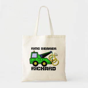Bolsa Tote Ring Bearer Tow Caminhão Verde