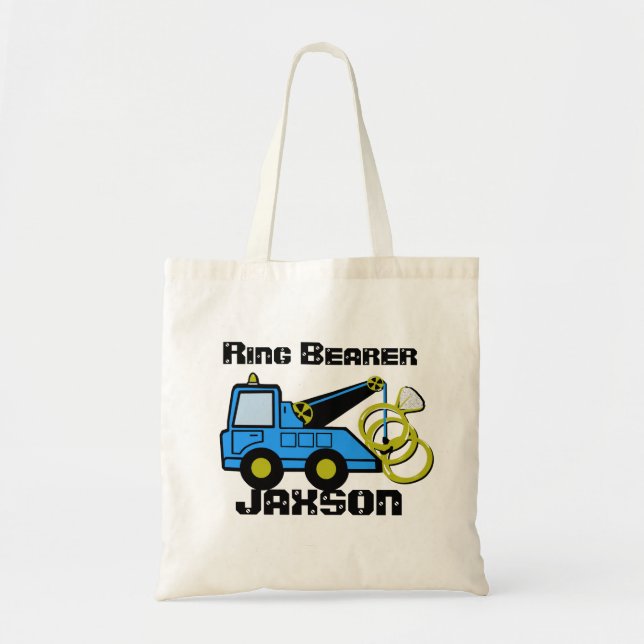 Bolsa Tote Ring Bearer Tow Truck (Frente)