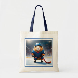 Bolsa Tote Rink Rookie: O Porco do Hóquei no Gelo