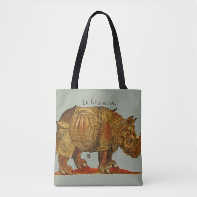 Bolsa Tote Rinocerontes Rinocerontes de Vintage Rhino Durer A (Frente)