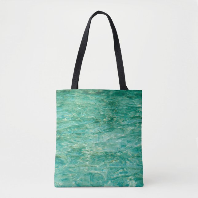 Bolsa Tote Rio lacquer oceânico aquático (Frente)