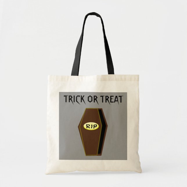 Bolsa Tote RIP Halloween Coffin Trick or Treat Bag (Frente)