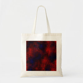 Bolsa Tote Riscos cruzados vermelho e azul