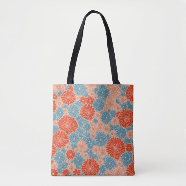 Bolsa Tote Ritmo Kimono: Um padrão de inspiração japonesa (Frente)