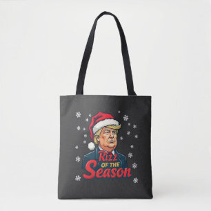 Bolsa Tote Rizz dos Papais noeis de Natal Engraçados