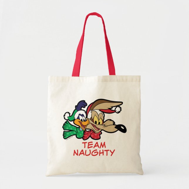 Bolsa Tote ROAD RUNNER™ & Wile E. Coyote "Team Naughn" (Frente)