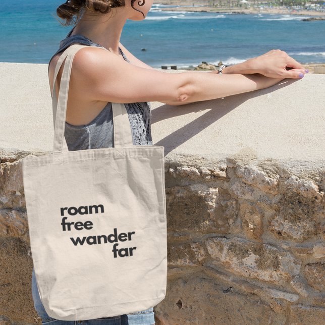 Bolsa Tote Roam Free Wander Far Inspiron Viagem (Shop now and set off on your next adventure in style!)