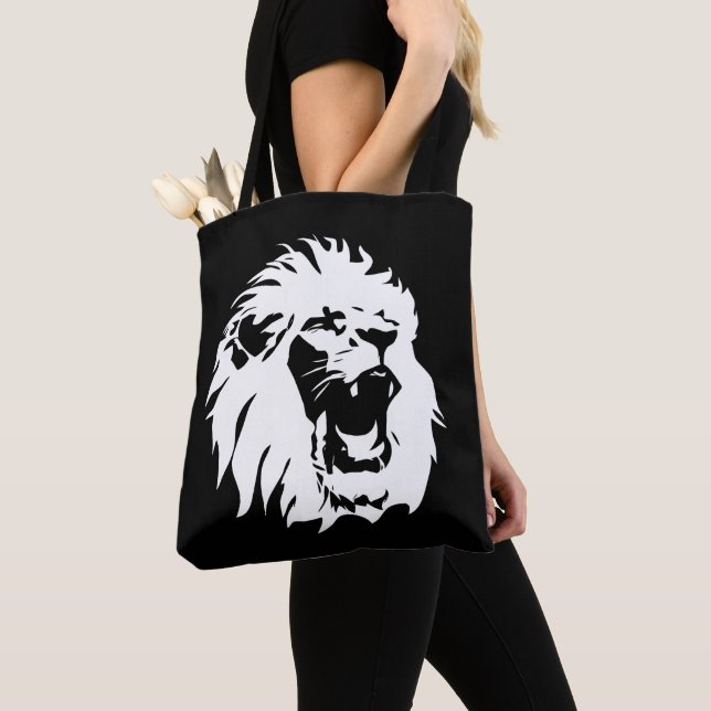 Bolsa Tote Roaring Lion Face (Close Up)