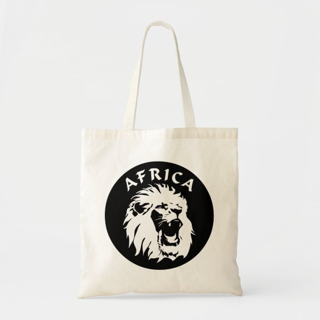 Bolsa Tote Roaring Lion Face | África (Frente)