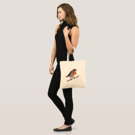 Bolsa Tote Robin Bird (Erithacus rubecula) Tote Bag
