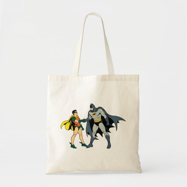 Bolsa Tote Robin E Batman Handshake (Frente)
