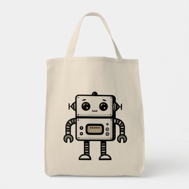 Bolsa Tote Robô (Verso)