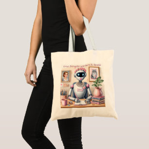 Bolsa Tote Robô Grace Contadora de Histórias com Charme
