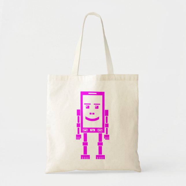 Bolsa Tote Robo Phone - Magenta (Frente)