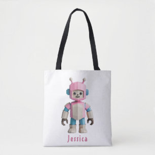 Bolsa Tote Robôs Crianças Personalizáveis