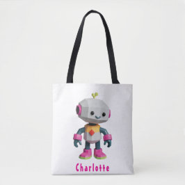 Bolsa Tote Robôs Crianças Personalizáveis