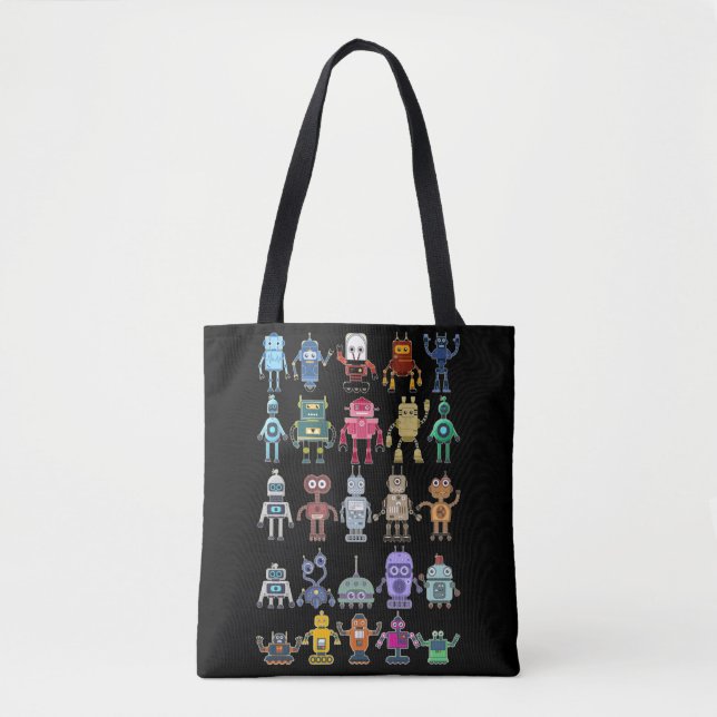 Bolsa Tote Robot Collection Science Technology Robots (Frente)