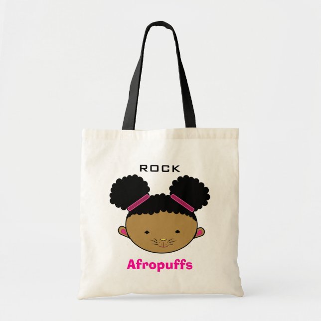 Bolsa Tote Rocha de Afropuffs! (Frente)