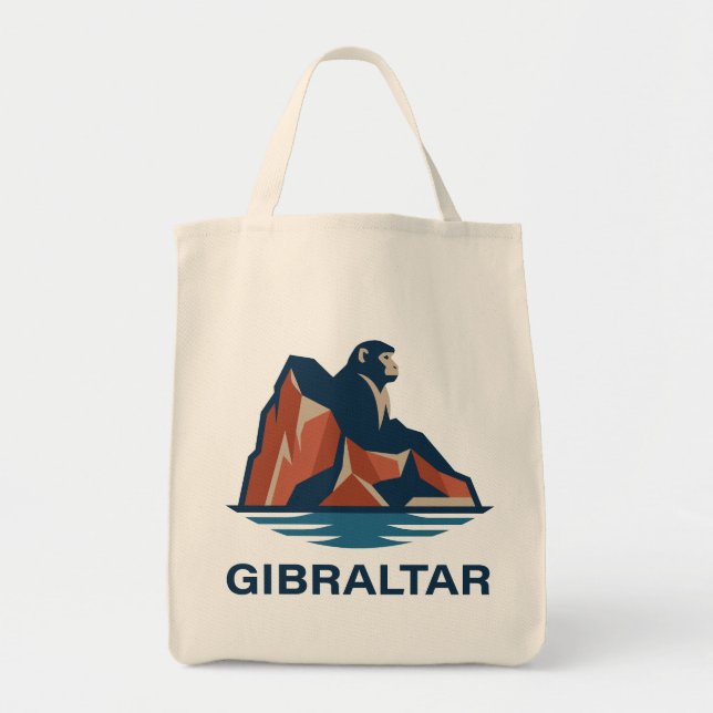 Bolsa Tote Rocha de Gibraltar (Frente)