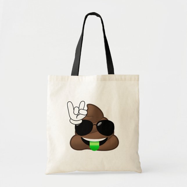 Bolsa Tote Rocha no tombadilho de Emoji (Frente)