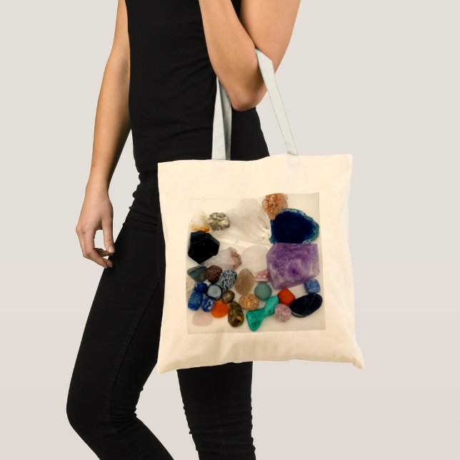 Bolsa Tote Rock Collectors Gemstone Tote Bag - Oferta Única (Frente (produto))