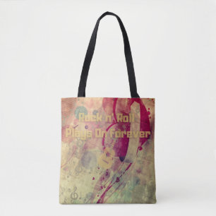 Bolsa Tote Rock N Roll Music Forever Love Classic Legend Vibe